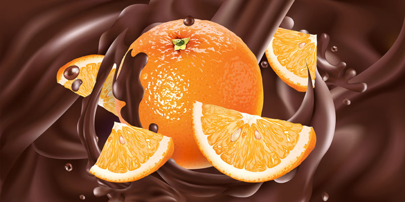 チョコレートとオレンジ