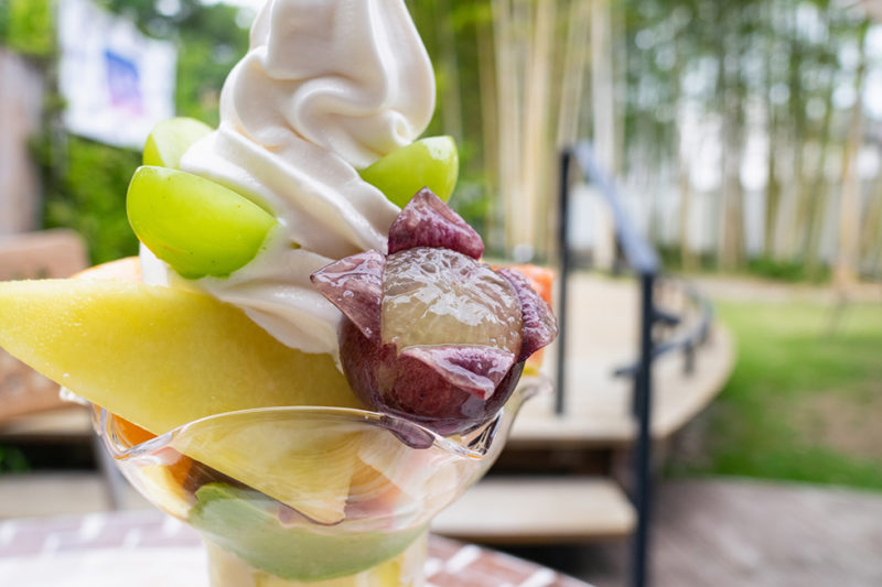 ブドウのパフェ