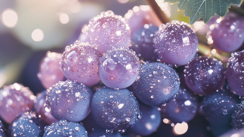 瑞々しいブドウ